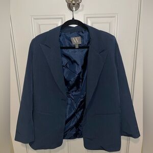 Worthington oversized navy blazer